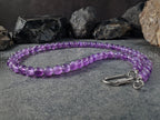 Lavender Amethyst Carabiner Gemstone Necklace (8mm)