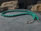 Congo Malachite Carabiner Necklace (8mm)