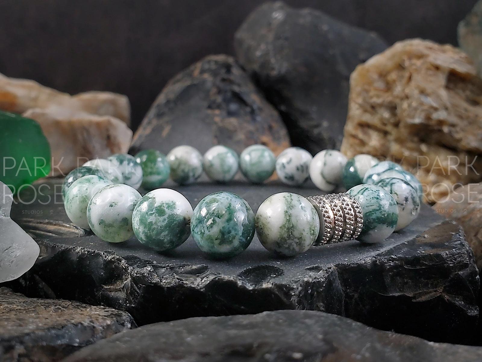Tree Agate Bracelet (6/8/10mm)