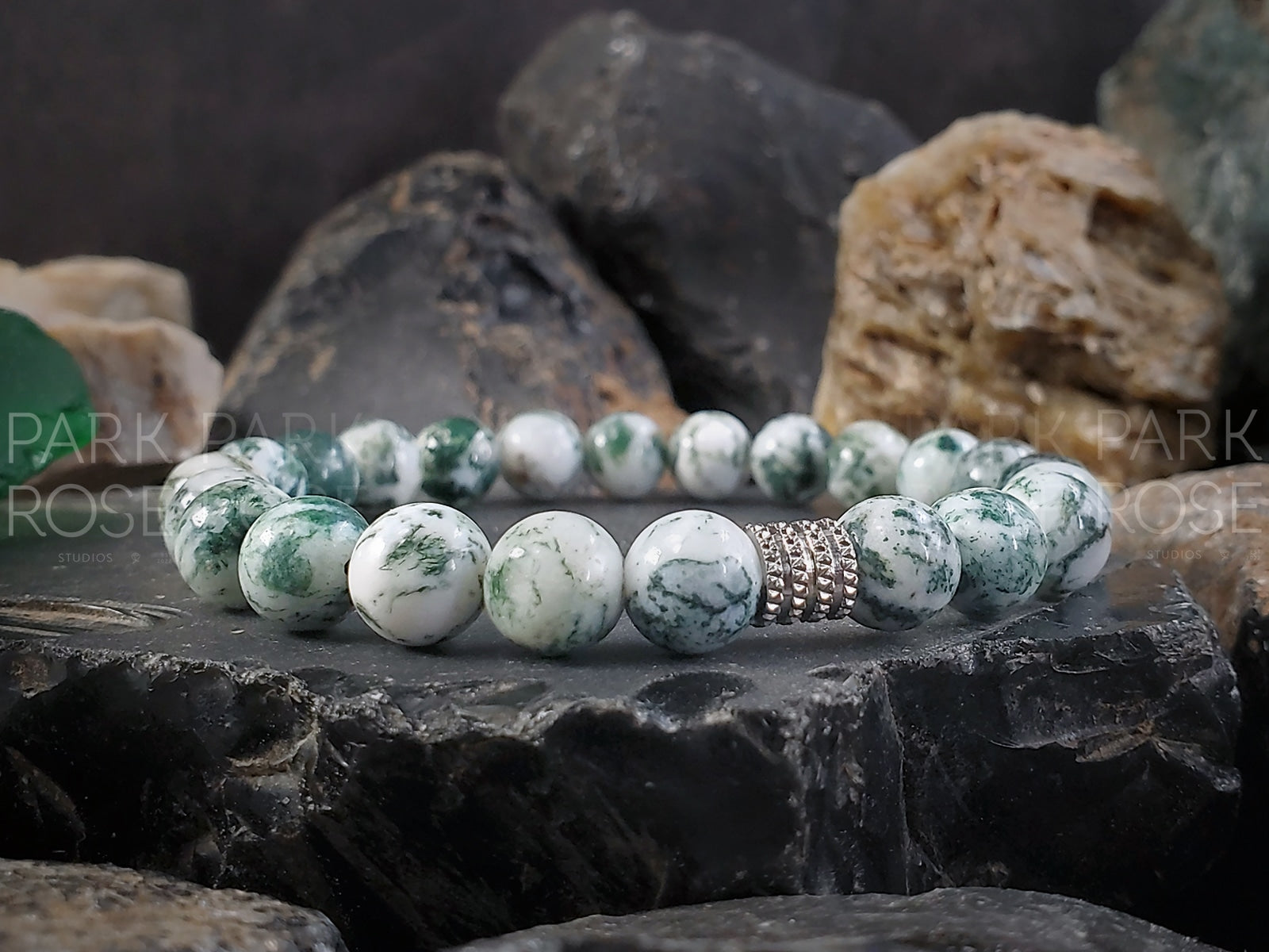Tree Agate Bracelet (6/8/10mm)