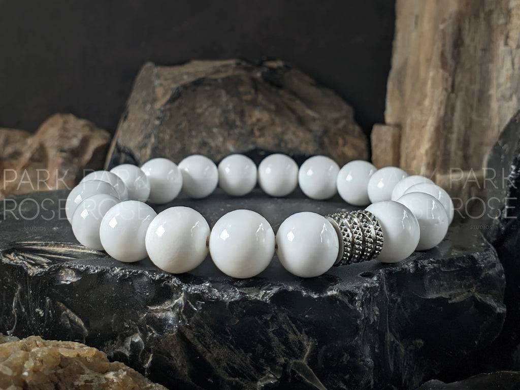 White Coral Beaded Bracelet (6/8/10mm)