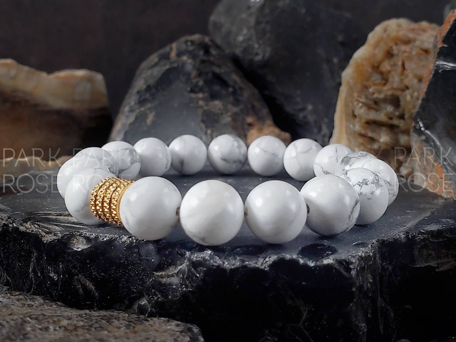 White Howlite Bracelet (6/8/10mm)